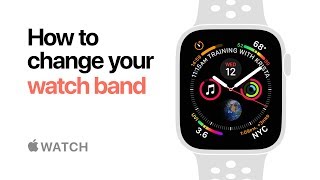 Apple Watch Series 4 — How to change your watch band — Apple [upl. by Ondine410]