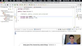 Access Modifiers Java Tutorial 82 [upl. by Guimar]