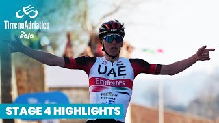 Highlights Stage 4  2022 TirrenoAdriatico EOLO [upl. by Killen]