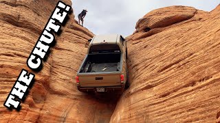 The Chute 2018 Toyota Tacoma  The scariest trail feature Ive ever done [upl. by Rolanda]