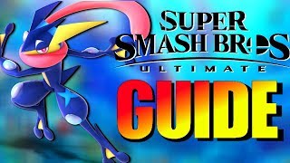 GRENINJA Super Smash Bros Ultimate Guide Smash Bros Greninja TutorialMovesetCombos [upl. by Einner]