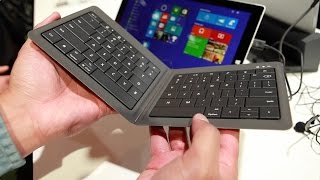 Microsoft Universal Foldable Keyboard handson [upl. by Egroeg265]