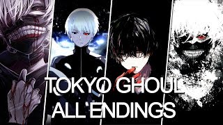 All Tokyo Ghoul Endings full 14 [upl. by Harvie]