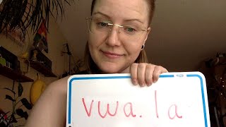 How to pronounce Voila in English NOT walla [upl. by Ailyt370]