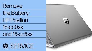 Remove the Battery  HP Pavilion 15cc0xx and 15cc5xx  HP [upl. by Nylirem]