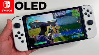 Fortnite OLED Nintendo Switch Gameplay [upl. by Ailed291]