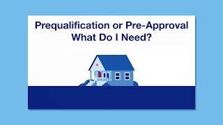 Mortgage Basics Prequalification or PreApproval – What Do I Need [upl. by Trelu]