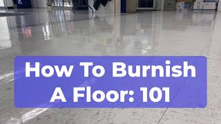 How to Burnish a floor [upl. by Sherard]