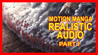 THE RUMBLING Realistic Audio  Arrive On Marley  Motion Manga  Full Audio NO MUSIC  Part 1 [upl. by Cattima]