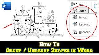 How To Use Group and Ungroup Commands in Microsoft Word Tutorial [upl. by Drislane]