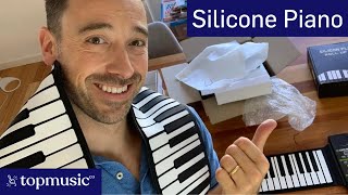 Silicone Roll Up Keyboard Pianos Unboxing and Review [upl. by Bordie]