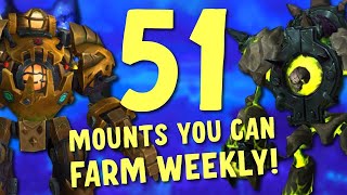 Mounts That You Can Farm Weekly in World of Warcraft [upl. by Ettelra910]