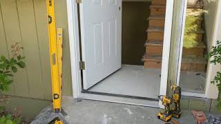 Jeld Wen Front Door Installation  Really crappy products and craftsmanship PART 1 [upl. by Gram904]