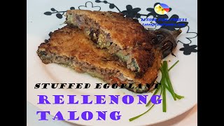 Rellenong Talong Recipe Lutong Pang pamilya  stuffed eggplants [upl. by Pitchford114]