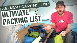 What To Pack Camping Weekend Checklist [upl. by Dewie887]