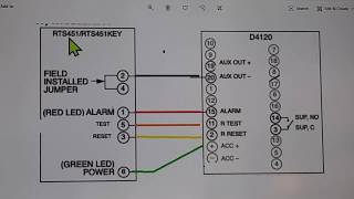 System Sensor D4120 to RTS Wiring and testing procedure [upl. by Mayman]