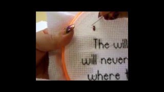 Counted Cross Stitch Part Three  Cross Stitching and Quarter Stitching [upl. by Nirrak]