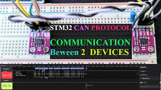 STM32 CAN Communication  NORMAL Mode [upl. by Alyek]