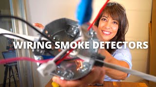 WIRING A SMOKE DETECTOR Safely For Beginners [upl. by Eigroeg468]