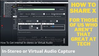 ShareX  How To Get Internal In stereo or Virtual Audio [upl. by Palmore]