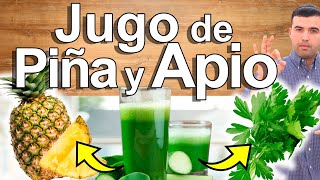 Jugo de Piña y Apio en Ayunas  Para Qué Sirve Beneficios y Containdicaciones del Jugo Limpia Todo [upl. by Jarrell]