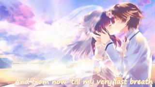 Nightcore  Beautiful In White  Lyrics [upl. by Normie]