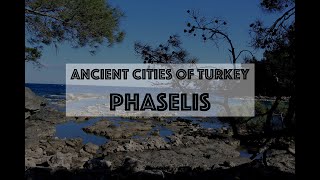 Phaselis ancient city of Turkey  Drone view from DJI Mini 2 and GoPro 9 [upl. by Ahsyekal]