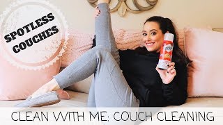 HOW TO CLEAN A MICROFIBER COUCH  HOW TO REMOVE STAINS FROM YOUR COUCH [upl. by Oiliduab]