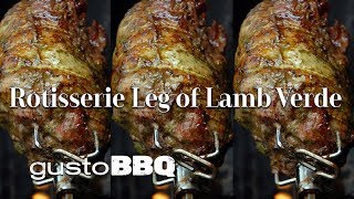 Leg of Lamb on the Rotisserie Recipe [upl. by Ekrub]