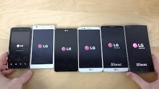 LG G Flex 2 vs G3 vs G2 vs G vs 4X vs 2X  Which Is Faster 4K [upl. by Sukhum588]