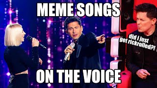 MEME Songs on The Voice  Top 10 [upl. by Judon]