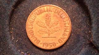 10 Pfennig Coin Of Germany Dated 1950 [upl. by Manard]