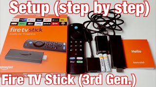 Fire TV Stick 3rd Gen How to Setup step by step 2021 Release [upl. by Allicsirp]