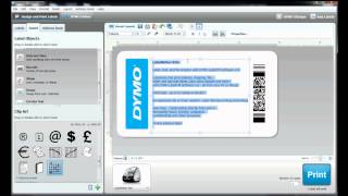 How to build your own label template in DYMO Label Software [upl. by Akeirahs667]