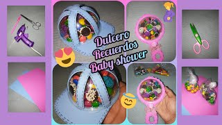 DIY😍Mini dulcerorecuerdos para Baby Shower ❤👶 [upl. by Trepur]