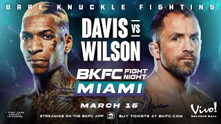 Free Full Event BKFC FIGHT NIGHT MIAMI DAVIS vs WILSON [upl. by Orr409]