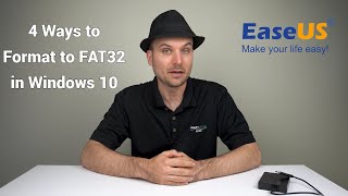 How to Format to FAT32 in Windows 10 [upl. by Liauqram]