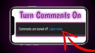 How to turn on COMMENTS on YouTube using iPhoneiPad [upl. by Reilly]