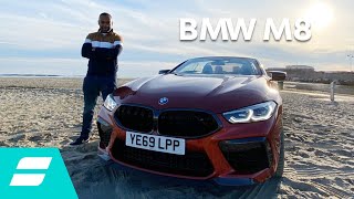 BMW M8 Competition review A 625hp tyreshreding MONSTER [upl. by Ezirtaeb]