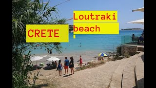 Loutraki beach near Chania in Crete  GREECE 2021 [upl. by Aleck]