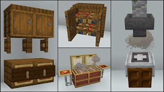 Minecraft 40 Kitchen Build Hacks and Ideas [upl. by Osnofla509]