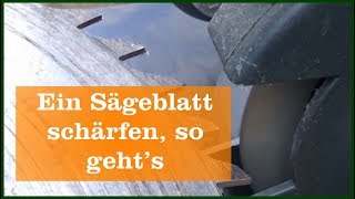 Ein Sägeblatt schärfen [upl. by Alisan]