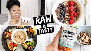 100 RAW VEGAN MEALS ➟ what I eat In a day [upl. by Otnas]