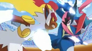 Infernape Vs GreninjaAmvBelieverHindiKalos Ash Vs Sinnoh AshEpic Battle [upl. by Flieger]