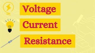 Voltage Current and Resistance Explained  3D Animation [upl. by Volnay]