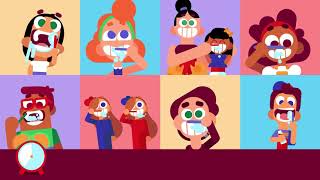 The Tooth Brushing Song  2minute tooth brushing song for kids [upl. by Eilema]