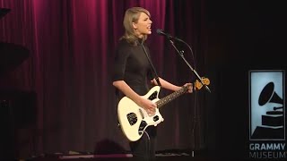 Taylor Performs quotWildest Dreamsquot at The GRAMMY Museum [upl. by Lihcox]