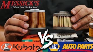 Napa Filters VS Kubota Filters  Do you need OEM filters [upl. by Adamis942]