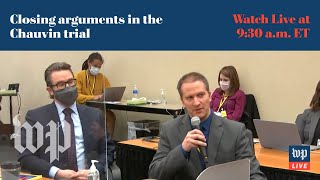 Closing arguments in the Derek Chauvin trial  419 FULL LIVE STREAM [upl. by Ylrad372]