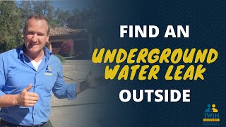 How to find an Underground Water Leak [upl. by Ailedo]